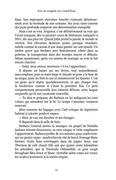 Avis de tempête sur Castel Rose