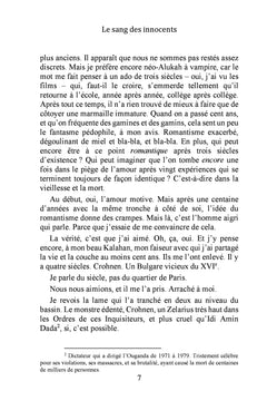 Le sang des innocents