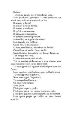 Dialogue avec mon grand-père