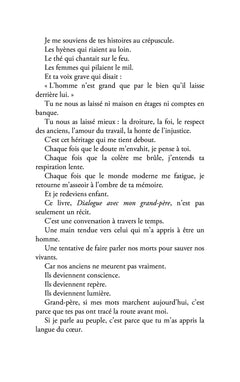 Dialogue avec mon grand-père