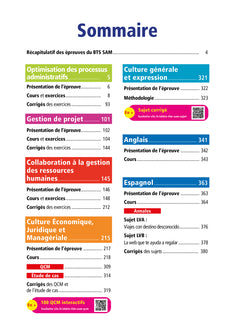 Objectif BTS SAM (1re et 2e années) - Toutes les matières, examens 2027-2028