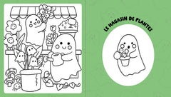 Coloriages cosy - Gentils fantômes