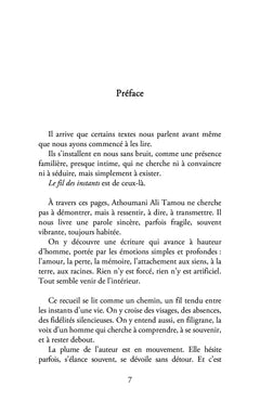 Le fil des instants