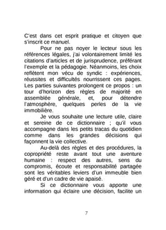 Le Dictionnaire de la Copropriété