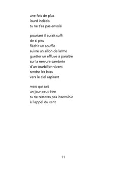 la gravité des pétales
