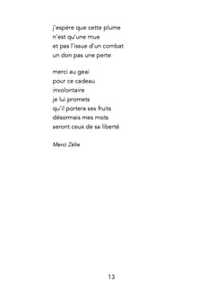 la gravité des pétales