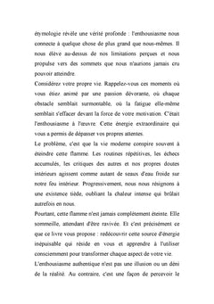 La force de l'enthousiasme
