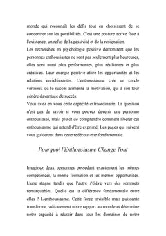 La force de l'enthousiasme