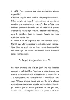 CE QUE LES ENFANTS M'ONT APPRIS