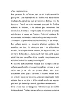 CE QUE LES ENFANTS M'ONT APPRIS
