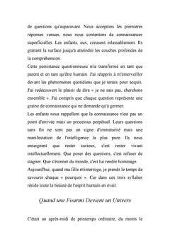 CE QUE LES ENFANTS M'ONT APPRIS