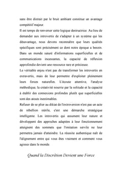 Réussir sans se montrer