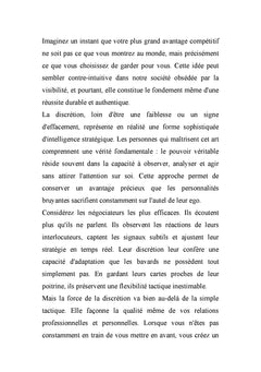 Réussir sans se montrer
