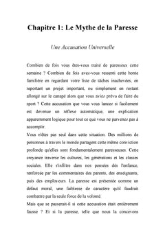 Vous n'êtes pas paresseux