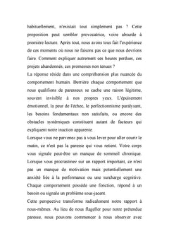 Vous n'êtes pas paresseux