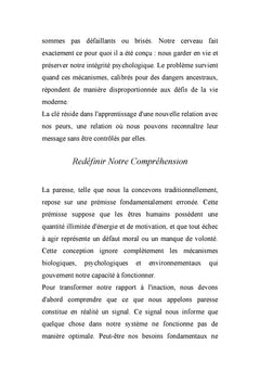 Vous n'êtes pas paresseux