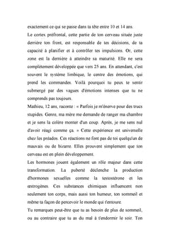DANS LA TÊTE D'UN PRÉ-ADO