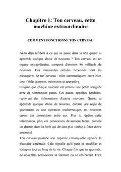 APPRENDRE À APPRENDRE : LE GUIDE DES 10-12 ANS