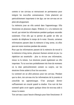 APPRENDRE À APPRENDRE : LE GUIDE DES 10-12 ANS