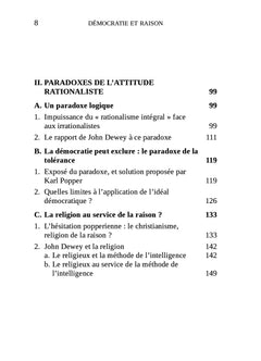 Démocratie et Raison. Le rationalisme et ses paradoxes...