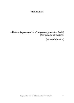 LUTTE CONTRE LA PAUVRETE AU GABON