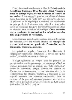 LUTTE CONTRE LA PAUVRETE AU GABON