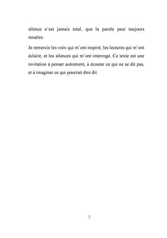 Le Festin des silences