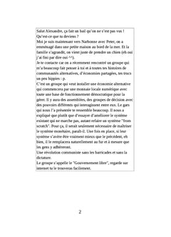 Mise en place d'une monnaie libre