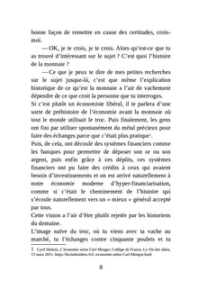 Mise en place d'une monnaie libre