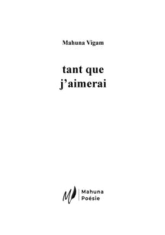 tant que j'aimerais
