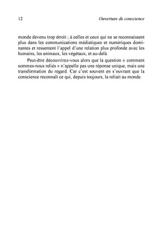Ouverture de conscience