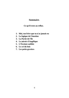 Ce qu'il reste au reflux.