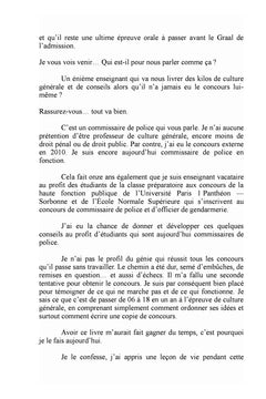 Toi, ce futur commissaire de police