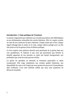 La Poésie au Quotidien