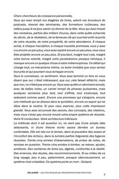 PROGRAMMATIONS POSITIVES avec la Méthode Solaard