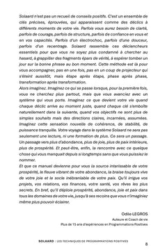 PROGRAMMATIONS POSITIVES avec la Méthode Solaard