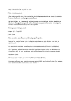 Brigade des Moeurs 34 L'enquête, de l'ombre au judiciaire