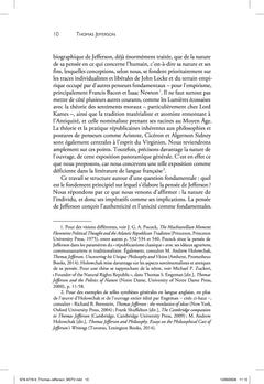 Thomas Jefferson, la Nature, l'individu et la liberté