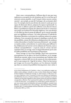 Thomas Jefferson, la Nature, l'individu et la liberté
