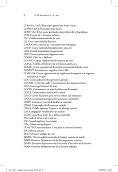 La gouvernance de crise