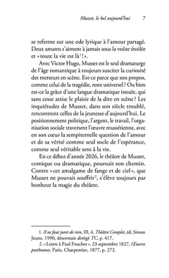 Le théâtre d'Alfred de Musset
