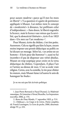 Le théâtre d'Alfred de Musset