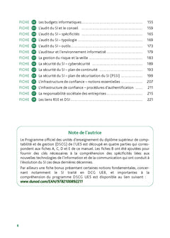 DSCG 5 Management des systèmes d'information - Fiches de révision - Réforme 2026-2027