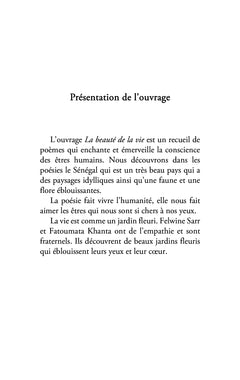 La beauté de la vie