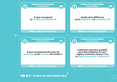 Flashcards DEI - UE B.1 Sciences biomédicales - Biologie fondamentale et Anatomie physiologie