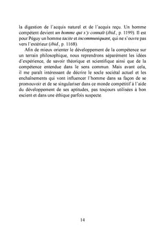 Essai sur la compétence