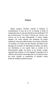 L'homme qui cherche sans trouver