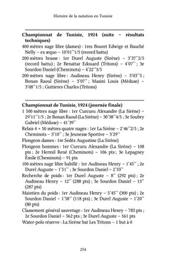 Histoire de la natation en Tunisie