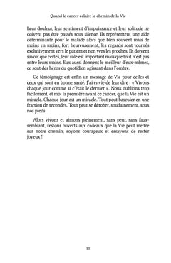 Quand le cancer éclaire le chemin de la Vie