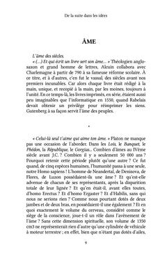 De la suite dans les idées